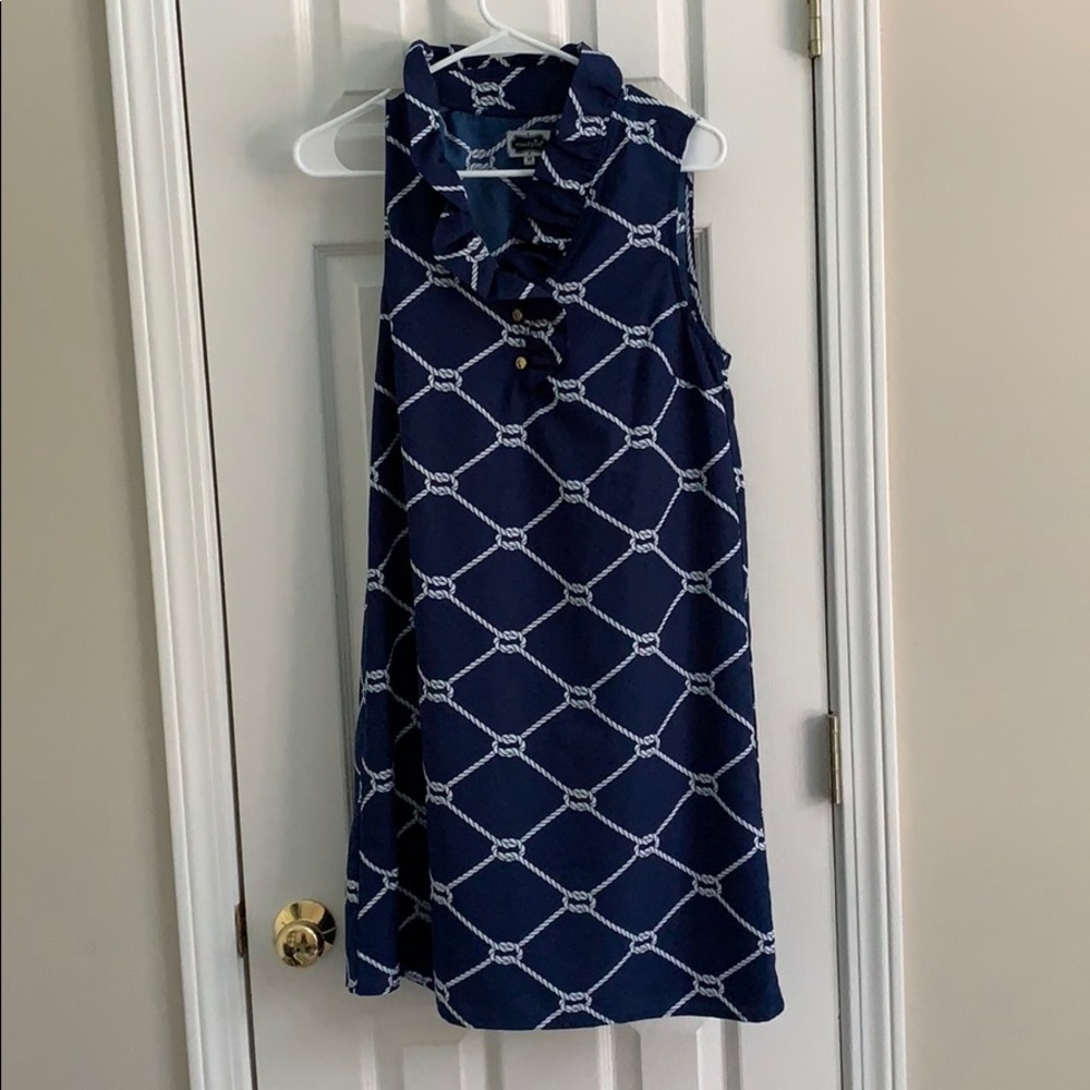 Mud Pie Navy Nautical Shift Dress